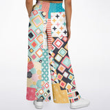 Old Miami Geometric Trefoil Bellbottoms Bellbottoms - Thathoodyshop