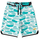 Grand Cayman Basketball Shorts Basketball Short Rib - AOP - Thathoodyshop