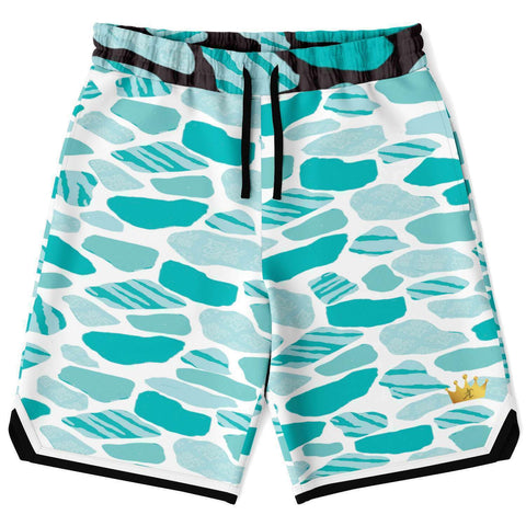 Grand Cayman Basketball Shorts Basketball Short Rib - AOP - Thathoodyshop