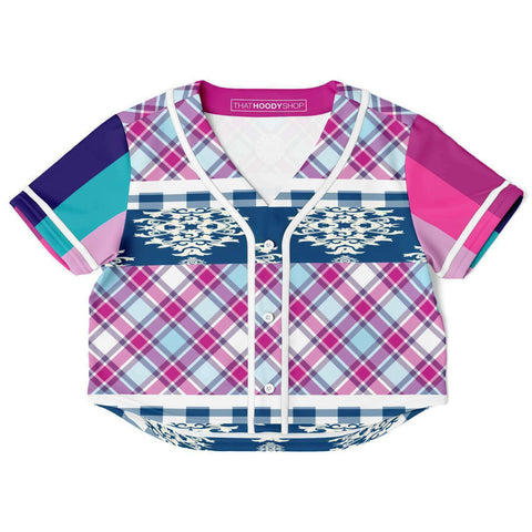 Purple Haze Cropped Baseball Jersey Cropped Baseball Jersey - Thathoodyshop