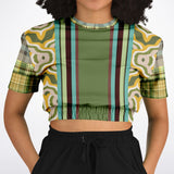 Rolling Green Cropped Sweater Cropped Short Sleeve Sweatshirt - Thathoodyshop