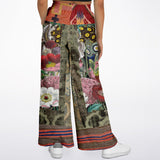 Remembering Woodstock Floral Flare Leg Joggers Flare Leg Joggers - Thathoodyshop