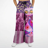 Purple Jamboree Flare Leg Joggers Bellbottoms - Thathoodyshop