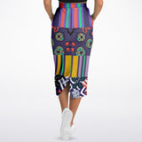 Purple Flurry Pocket Maxi Skirt Pocket Skirt - Thathoodyshop