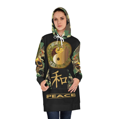 The Golden One (YinYang) Hoodie Dress Hoody Dress - Thathoodyshop