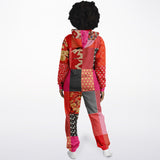 Tokyo Nights Asian Floral Patchwork Unisex Romper Jumpsuit - Thathoodyshop