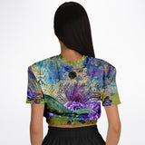 Purple Fusion Cropped Sweater Cropped Sweater - Thathoodyshop