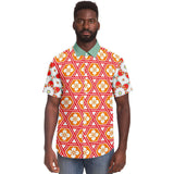 Tokyo Sunset S/S Button Down Shirt Short Sleeve Button Down Shirt - AOP - Thathoodyshop