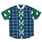 Golf Edinburgh S/S Button Down Shirt Short Sleeve Button Down Shirt - AOP - Thathoodyshop