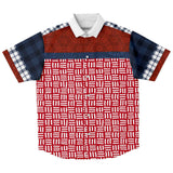 Super Kenzo S/S Button Down Shirt Short Sleeve Button Down Shirt - AOP - Thathoodyshop