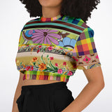 Green Apple Soho Cropped Sweater Cropped Short Sleeve Sweater - Thathoodyshop