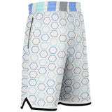 Blues Skies Ahead Basketball Shorts Basketball Short Rib - AOP - Thathoodyshop