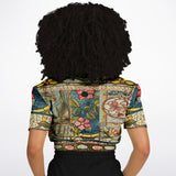My Mosaic Life Cropped Sweater Cropped Short Sleeve Sweater - Thathoodyshop