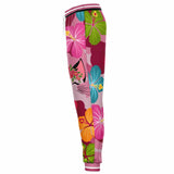 THS Pink Camo Kitty Fleece Joggers Joggers - Thathoodyshop