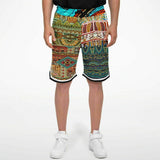 Mother Lode African Print Basketball Shorts Basketball Shorts - Thathoodyshop