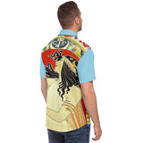 Queen of Sheba S/S Button Down Shirt Short Sleeve Button Down Shirt - AOP - Thathoodyshop