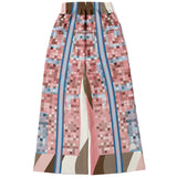 Pink Geo Holy Mosaic Bellbottoms Flare Leg Pants - Thathoodyshop