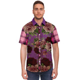 Crosby Stills S/S Button Down Shirt Short Sleeve Button Down Shirt - AOP - Thathoodyshop