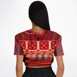 Toscana Red Cropped Sweater Cropped Sweater - Thathoodyshop