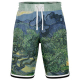 Midnight Moon Basketball Shorts Basketball Short Rib - AOP - Thathoodyshop