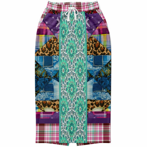 Gypsy Queen Purple Pocket Maxi Skirt Long Pocket Skirt - Thathoodyshop