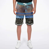 Steampunk Warrior Basketball Shorts Basketball Short Rib - AOP - Thathoodyshop
