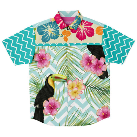 The Catamaran S/S Button Down Shirt Short Sleeve Button Down Shirt - AOP - Thathoodyshop