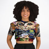 Dapper Cat Cropped Sweater Cropped Sweater - Thathoodyshop