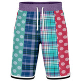 Cerulean Polka Dot Basketball Shorts Basketball Shorts - Thathoodyshop