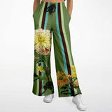 Green Caravan Striped Flare Leg Joggers Bellbottoms - Thathoodyshop