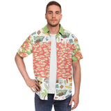 Surf's Up Kowabunga S/S Button Down Shirt Short Sleeve Button Down Shirt - AOP - Thathoodyshop