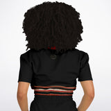 Gold Line Black Cropped Sweater Cropped Sweater - Thathoodyshop