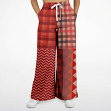 Toscana Red Flare Leg Joggers Athletic Flare Jogger - AOP - Thathoodyshop