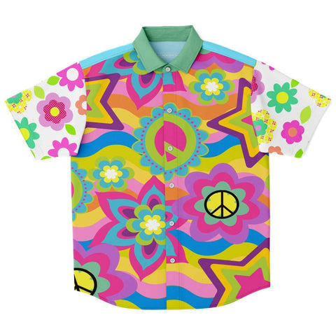 Glory Days S/S Button Down Shirt Short Sleeve Button Down Shirt - AOP - Thathoodyshop