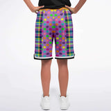 Mercury Retrograde Purple Vertical Basketball Shorts Basketball Shorts - Thathoodyshop