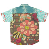 Infinity Squared S/S Button Down Shirt Short Sleeve Button Down Shirt - AOP - Thathoodyshop