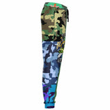 THS Snake Bite Patchwork Camo Stretch Poly Joggers Joggers - Thathoodyshop