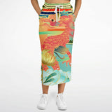 The Koi Dragon Pocket Maxi Skirt Long Pocket Skirt - Thathoodyshop