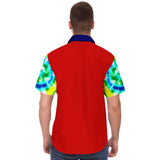 Rainbow Pride Button Down Shirt Short Sleeve Button Down Shirt - AOP - Thathoodyshop