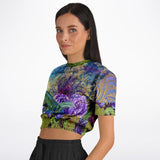 Purple Fusion Cropped Sweater Cropped Sweater - Thathoodyshop