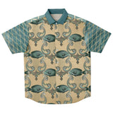 Mermaid's Tale S/S Button Down Shirt Short Sleeve Button Down Shirt - AOP - Thathoodyshop