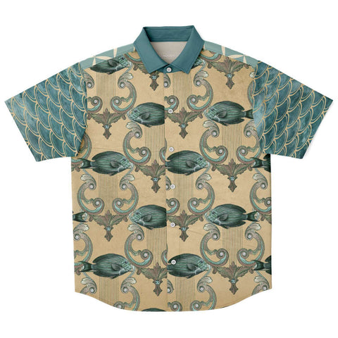 Mermaid's Tale S/S Button Down Shirt Short Sleeve Button Down Shirt - AOP - Thathoodyshop