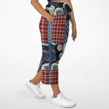 Andromeda Blue Patchwork Long Pocket Skirt Pocket Skirts - Thathoodyshop