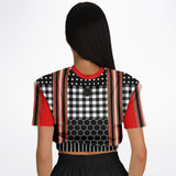 Gold Line Red DLX Cropped Sweater Cropped Sweater - Thathoodyshop
