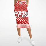 Red Crimson Maxi Skirt Maxi Skirt - Thathoodyshop