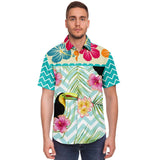 The Catamaran S/S Button Down Shirt Short Sleeve Button Down Shirt - AOP - Thathoodyshop