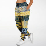 Dauphin Patchwork Stripe Unisex Cargo Joggers Athletic Cargo Sweatpants - AOP - Thathoodyshop