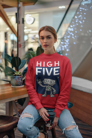 High Five HD Crewneck Sweatshirt - Thathoodyshop