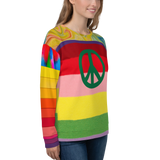 Peace Love & Rainbows Sweatshirt - Thathoodyshop