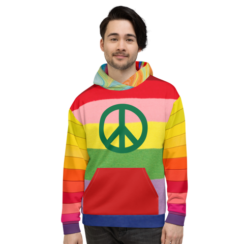 Peace Love & Rainbows Hoody - Thathoodyshop